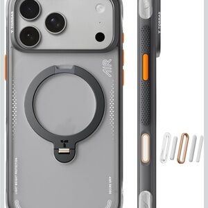 TORRAS MagSafe-Compatible iPhone 17 max Case with Ring Kickstand - shadow black